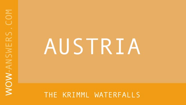Words of Wonders The Krimml Waterfalls