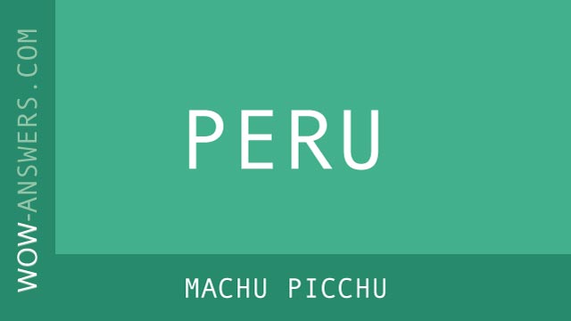 Words Of Wonders Machu Picchu