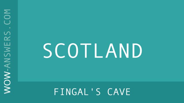 Words Of Wonders Fingal's Cave